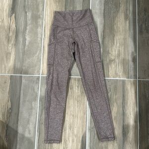 Aerie Offline Hugger High Waisted Pocket Legging - Size XS - Heather Brown